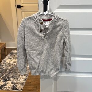Carter's Gray Kids Sweater with Button Collar
